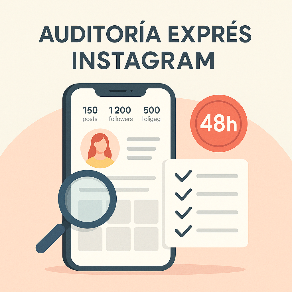 Auditoría Exprés de Instagram – resultados en 48h